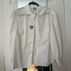 Detailed White Blouse